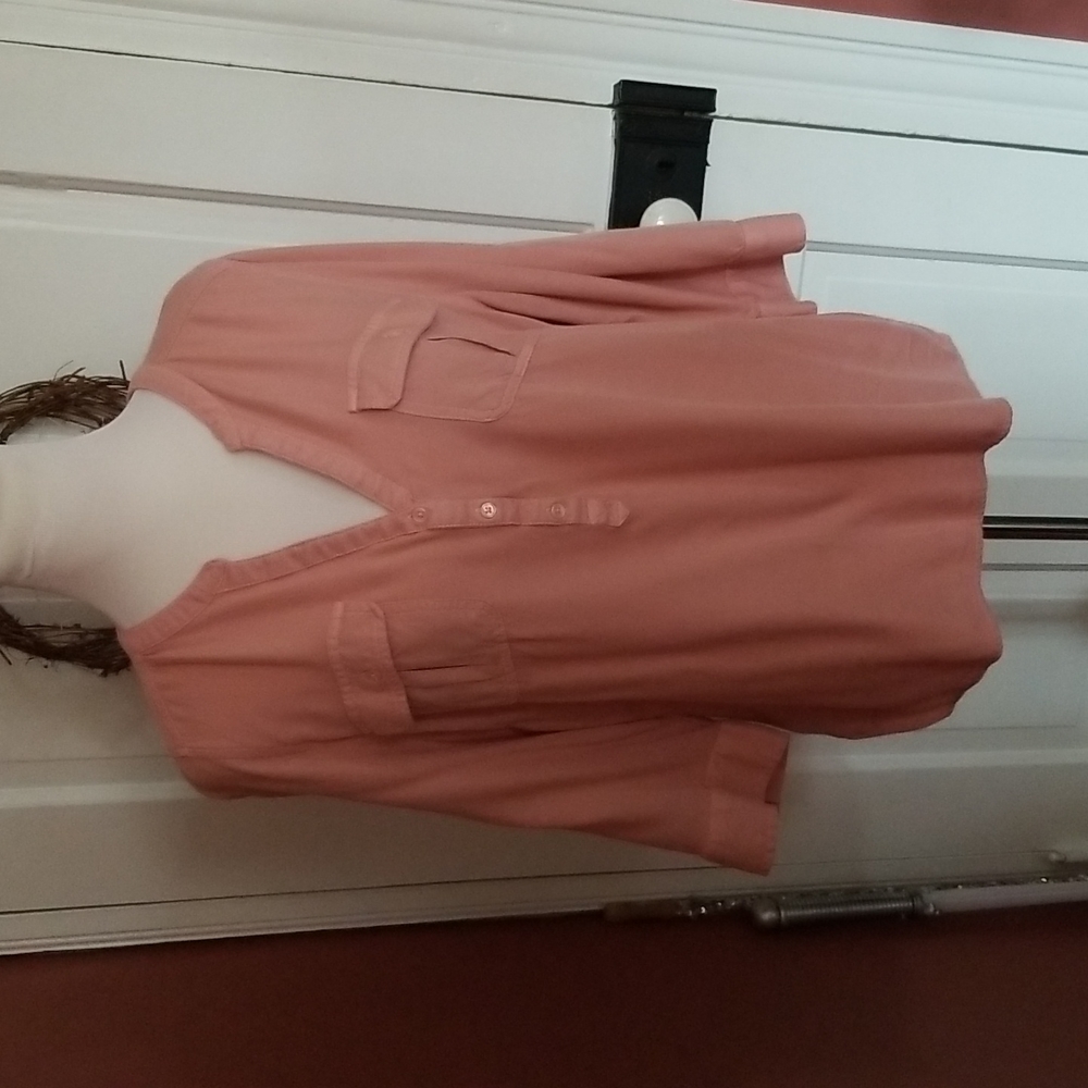 Ladies, Canyon River Blues, Pink, 3/4 Sleeve Top.